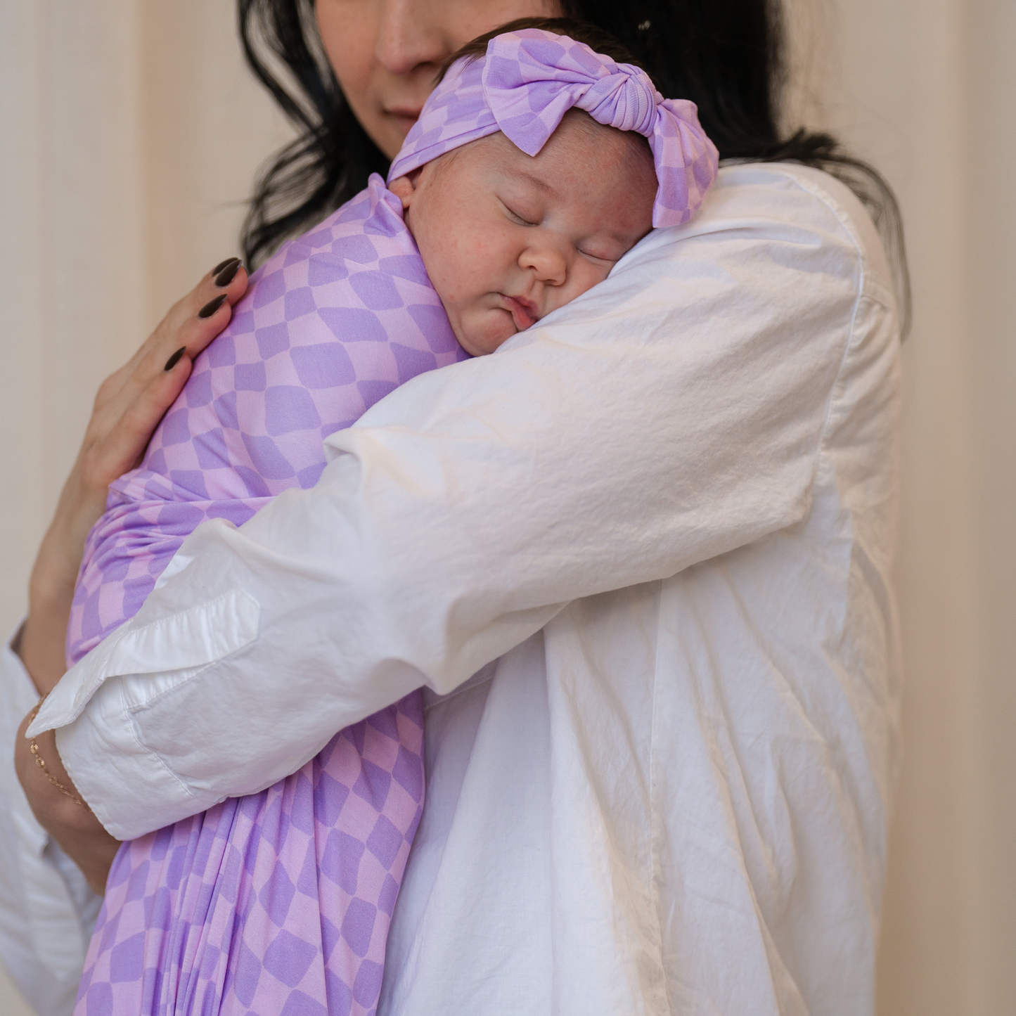 Bamboo Stretch Swaddles | Cruise Collection: Wavy Checks