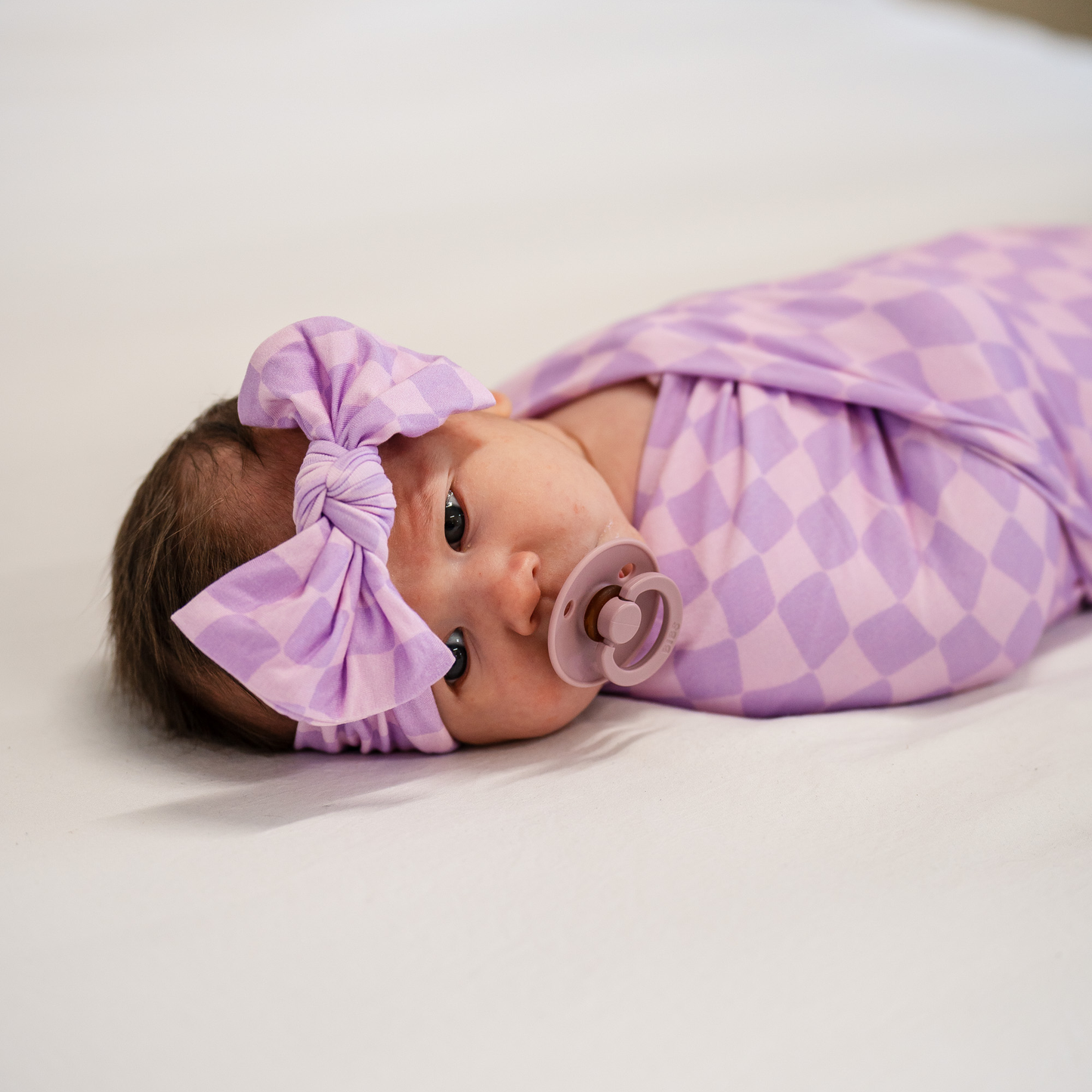 Bamboo Stretch Swaddles | Cruise Collection: Wavy Checks