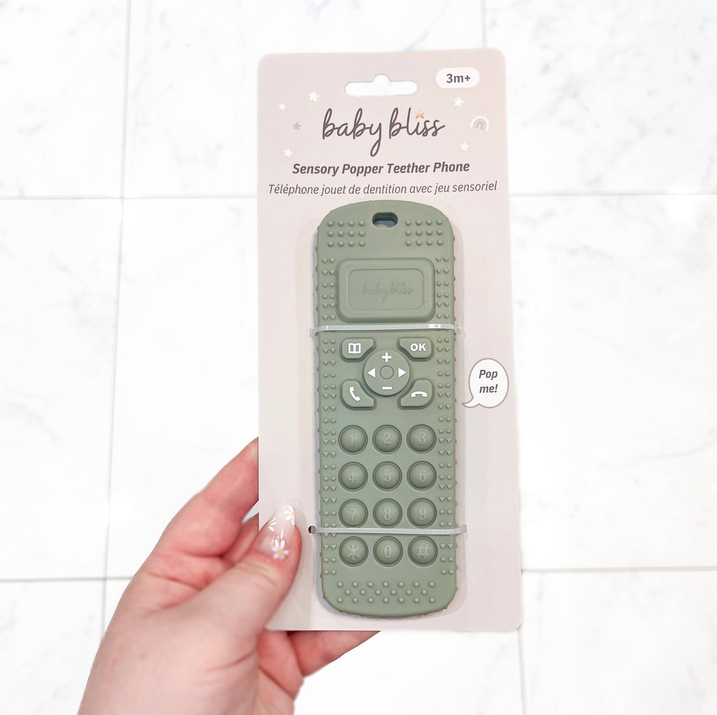Sensory Popper Teether Phone