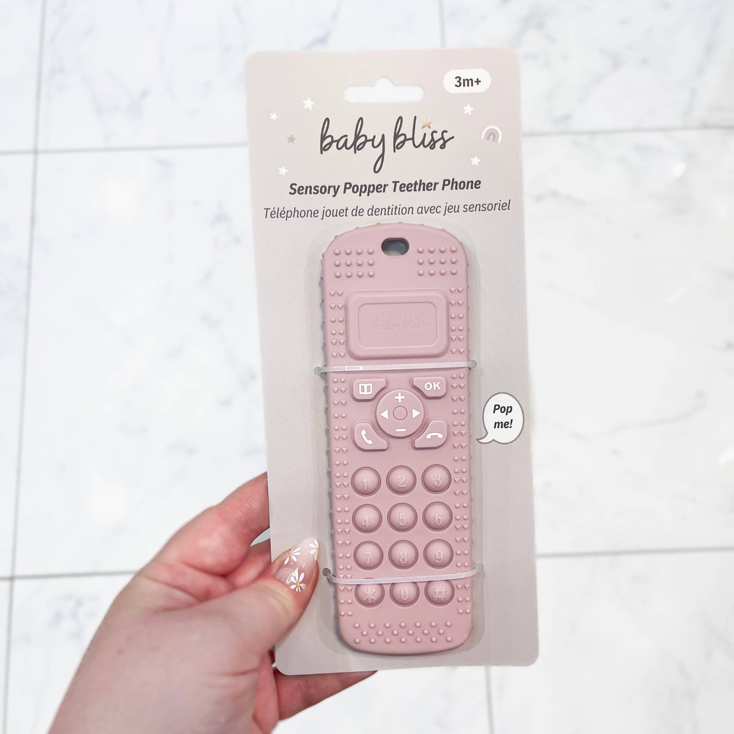 Sensory Popper Teether Phone