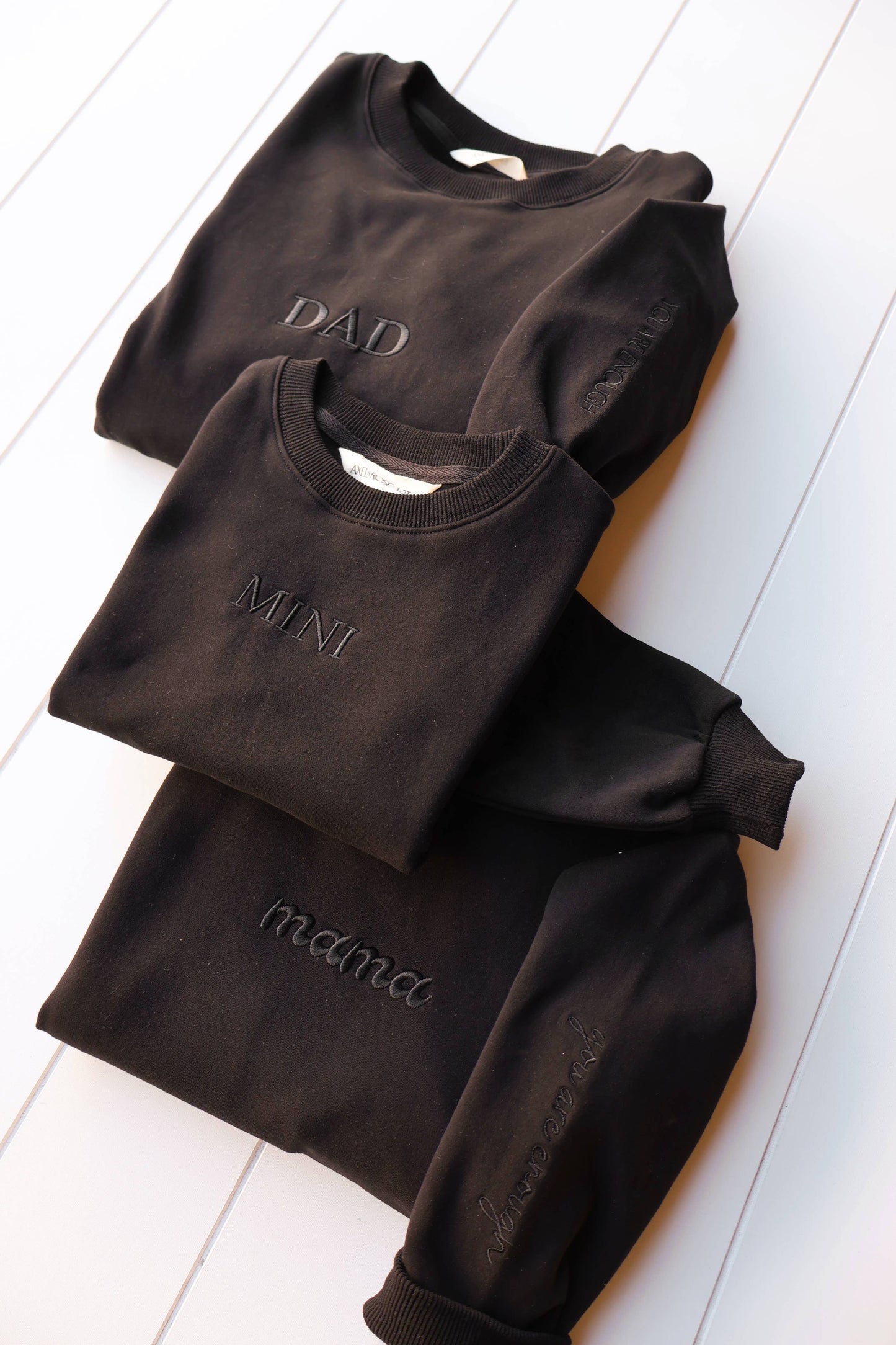 MINI Crew Neck: Black