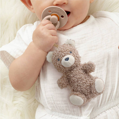 Bitzy Pal Natural Rubber Pacifier & Plush: Bear