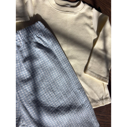 Blue Gingham Babe Pant