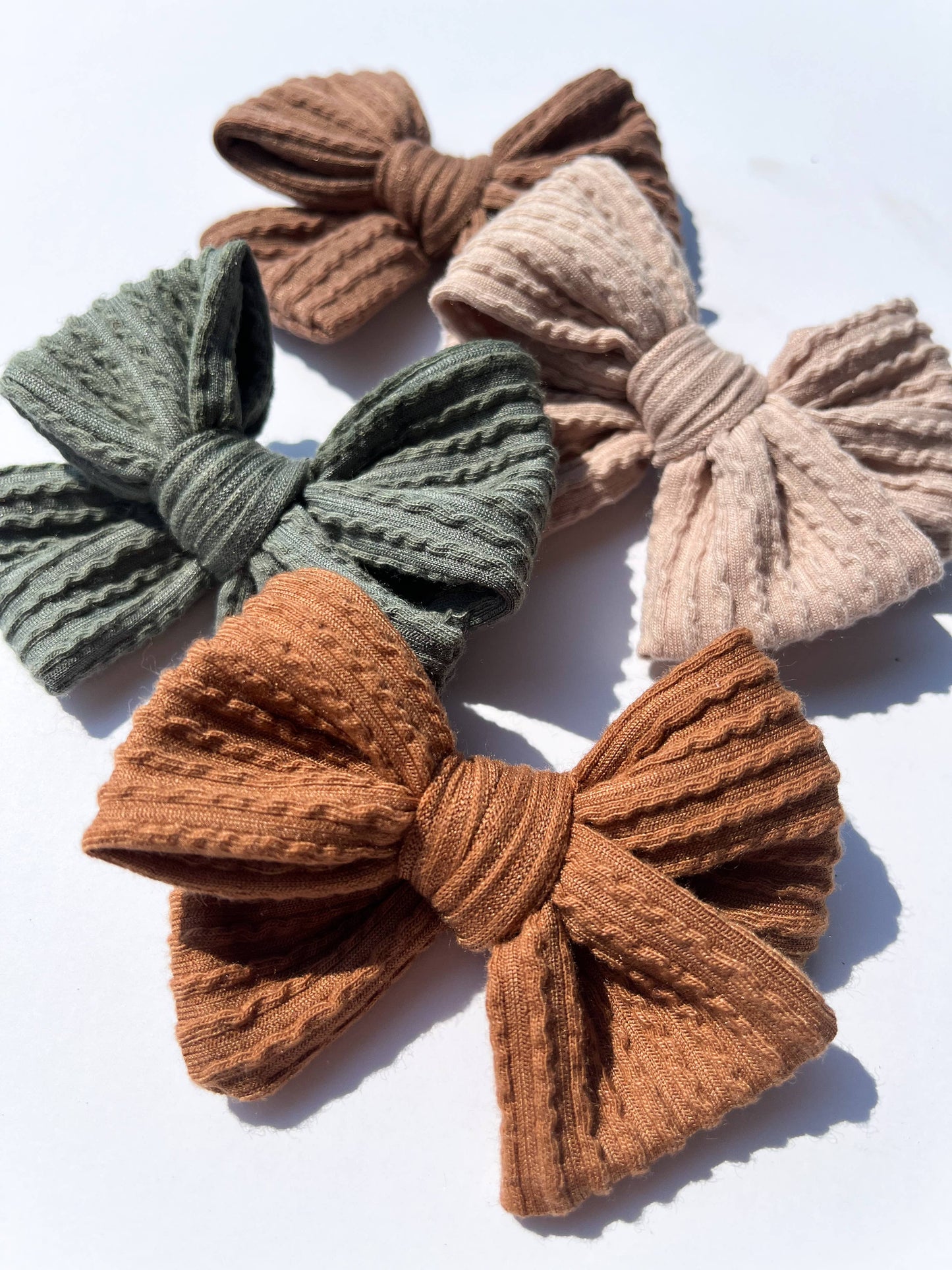 Baby Bow Headband: Moss