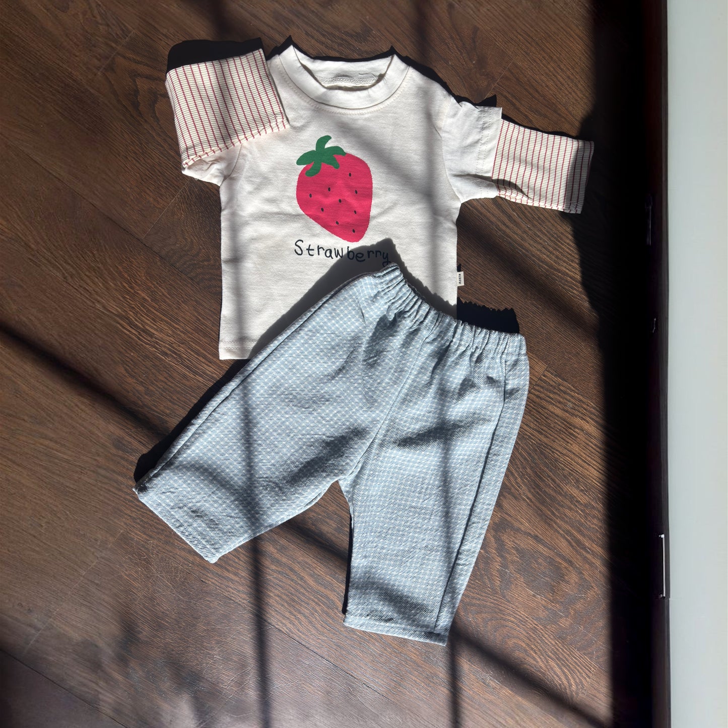 Blue Gingham Babe Pant