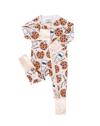Bamboo Baby Zip Romper | Milk & Cookies