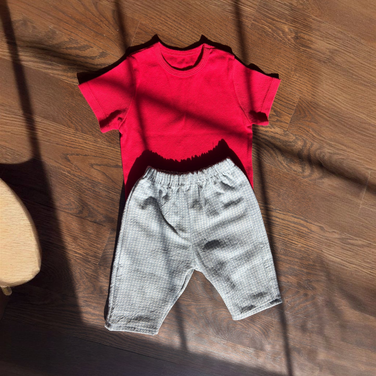 Blue Gingham Babe Pant