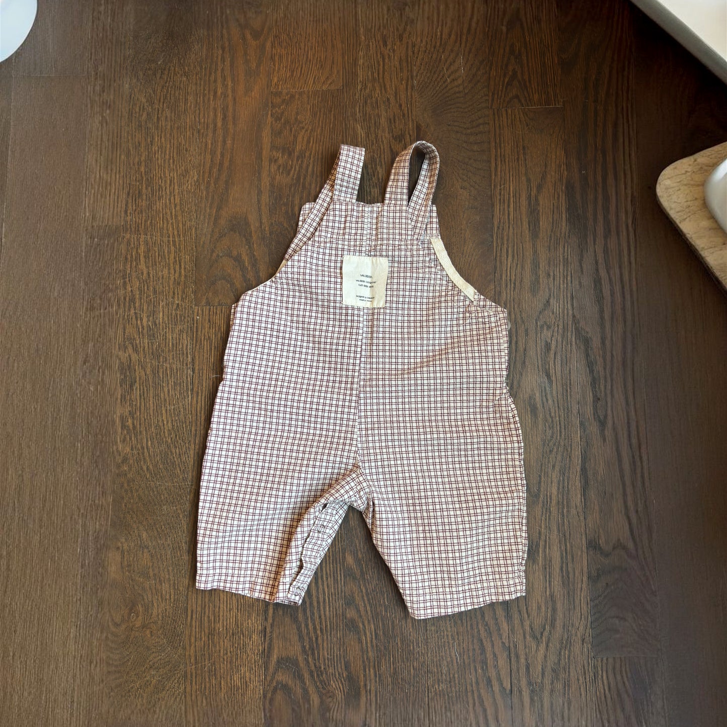 Burgundy Picnic Overalls