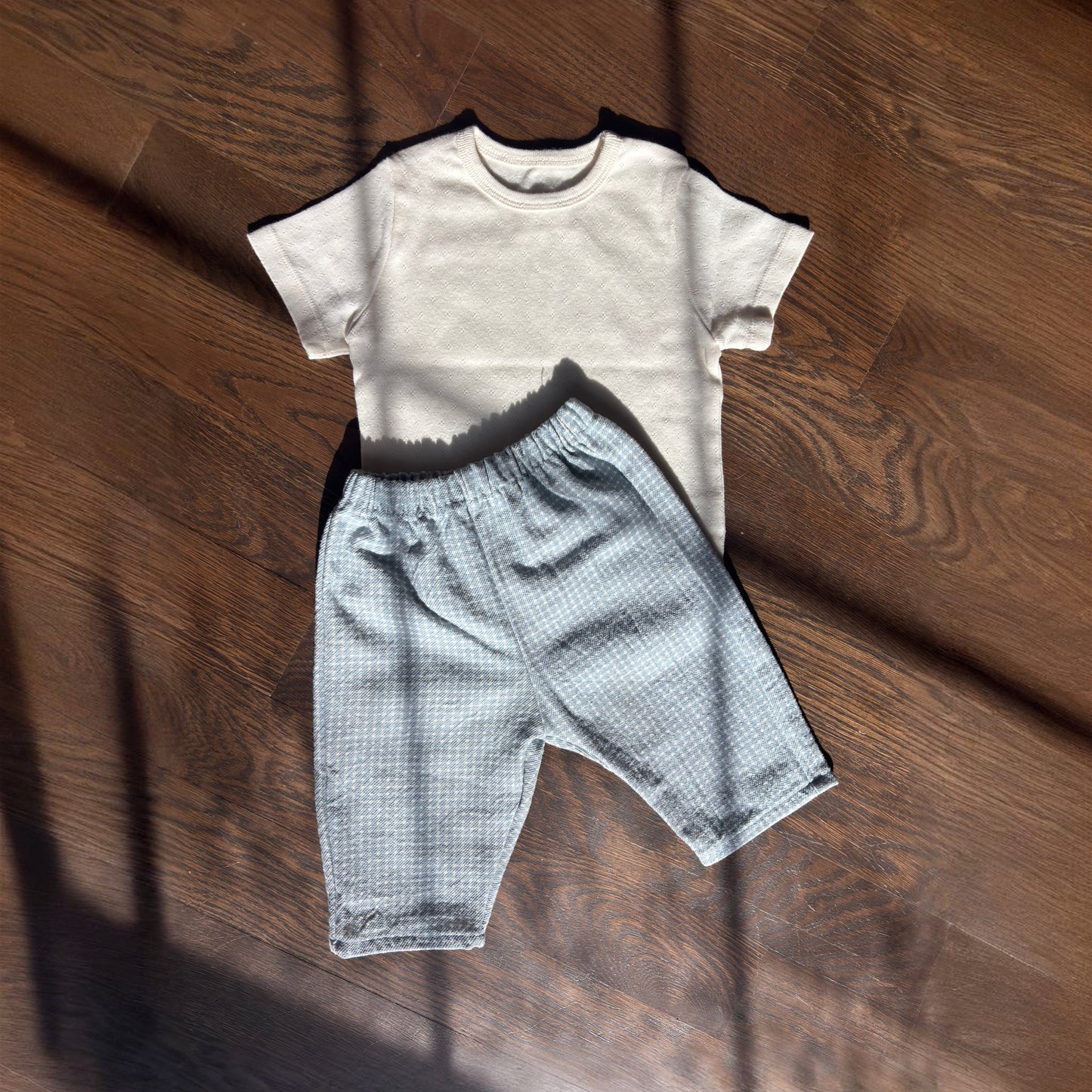 Blue Gingham Babe Pant