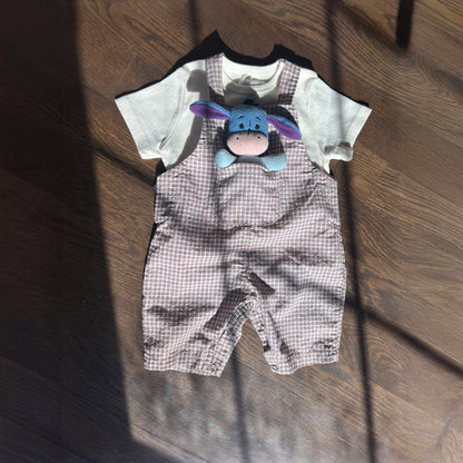 Burgundy Picnic Overalls