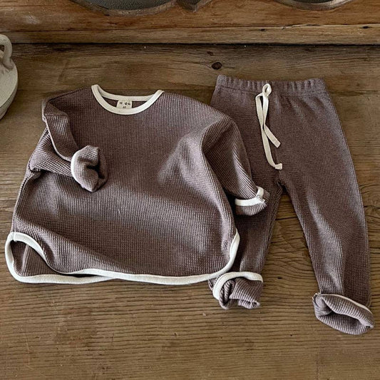 Coffee Date Waffle Knitted Sets