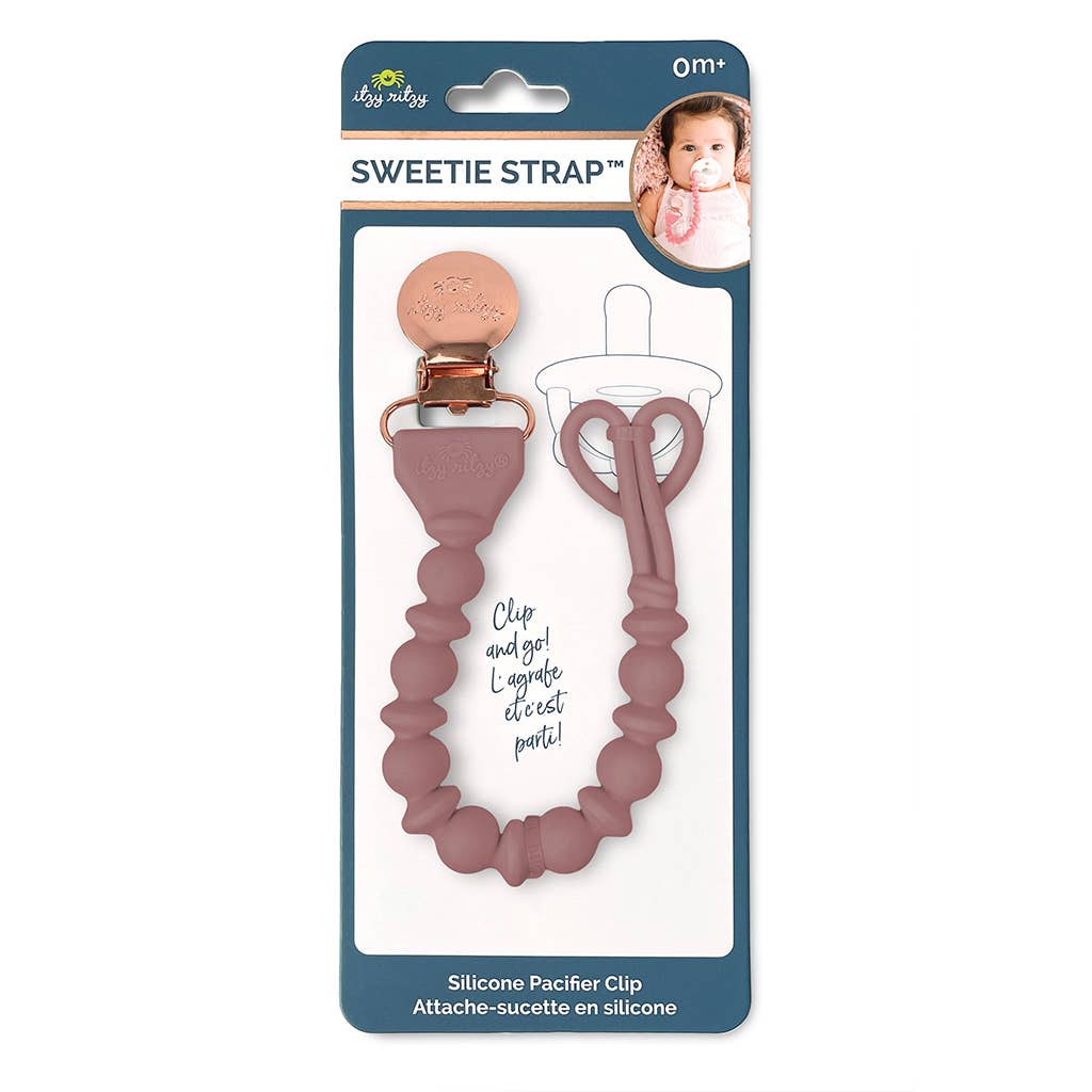 Sweetie Strap™ Silicone One-Piece Pacifier Clips