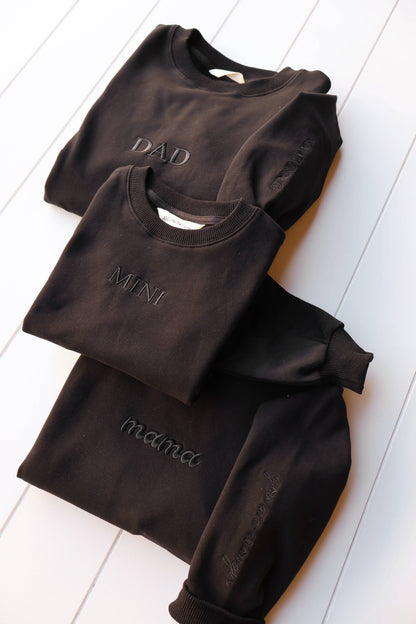 DAD Crew Neck: Black