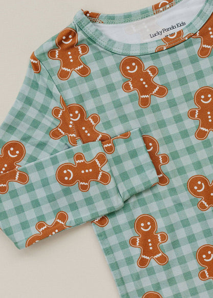 Bamboo Two Piece Set | Gingerbread Gingham